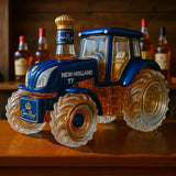Hagyományos whisky üveg New Holland T7 traktor formájában