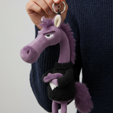 Merész ló - Lila és fekete Kulcstartó