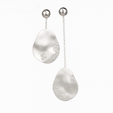 Tengeri | Arany csepp alakú fülbevalók kristályokkal