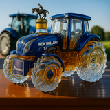 Hagyományos whisky üveg New Holland T7 traktor formájában